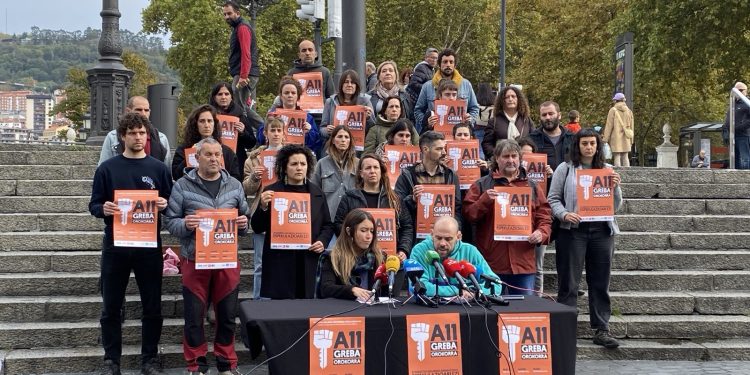 Los Sindicatos de Vivienda de Euskal Herria y la mayoría sindical vasca se movilizarán juntos el 11N