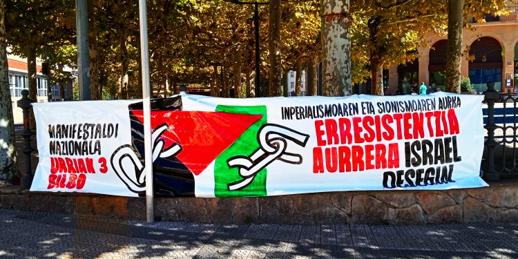 3 de octubre, Bilbo: Manifestación contra el imperialismo y el sionismo/¡Adelante la resistencia! ¡Destruir Israel!