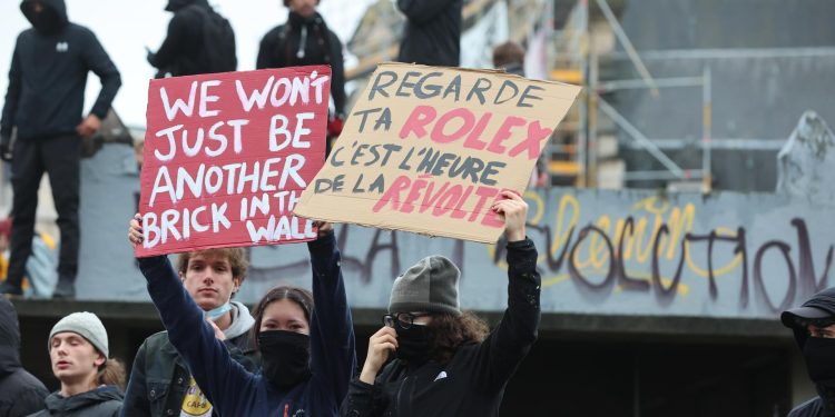 BÉLGICA. Las mismas causas, la misma lucha que en Francia: jóvenes movilizados y represión policial