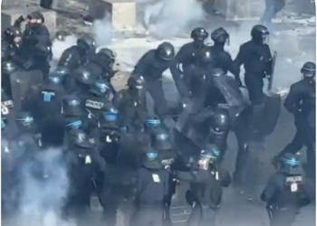 Cuando los políticos burgueses y sus terminales mediáticas hablan de violencia, ¿se refieren a esto? (Video)