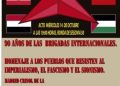 90 años de las Brigadas Internacionales. Acto en Madrid.